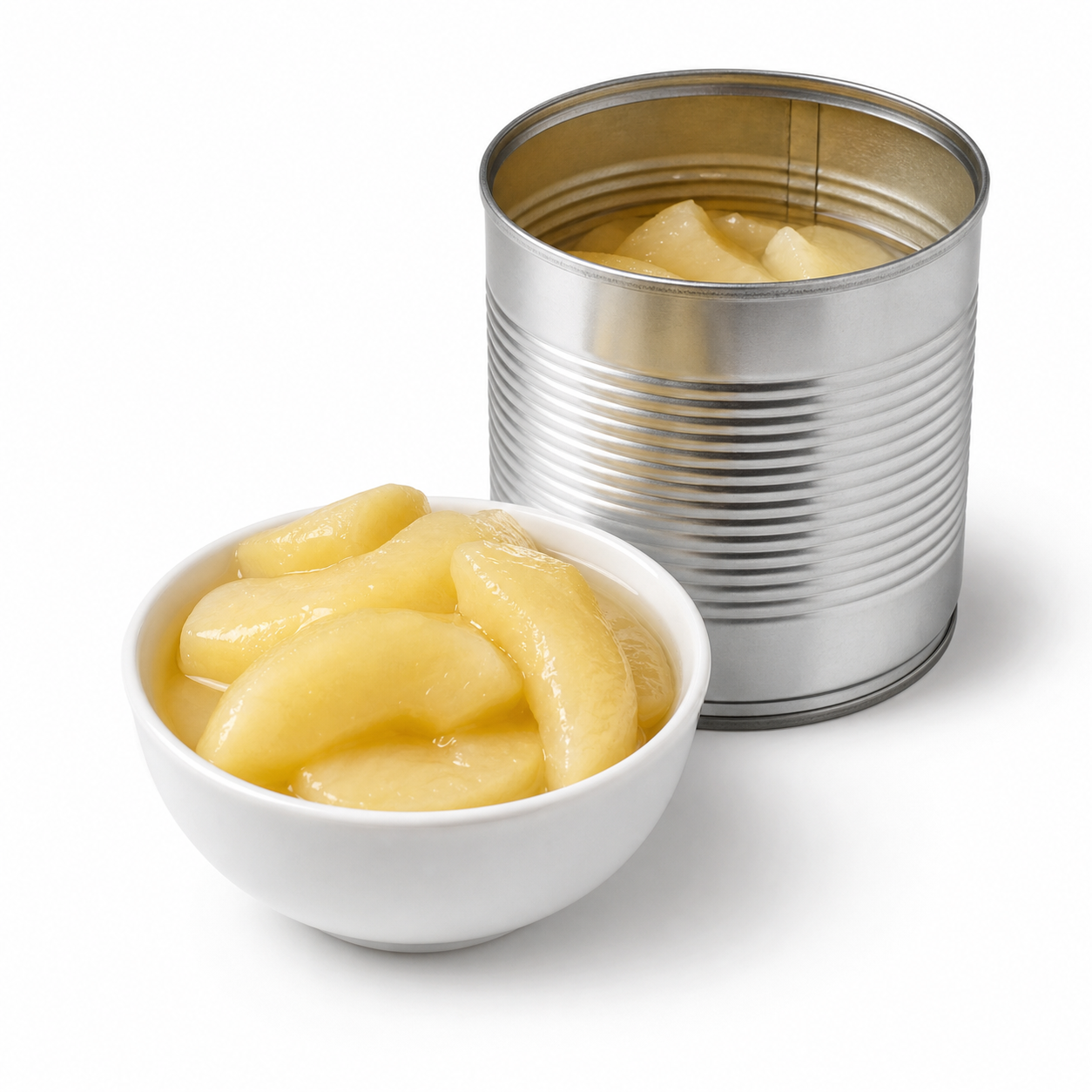 りんご缶詰の生成イラスト