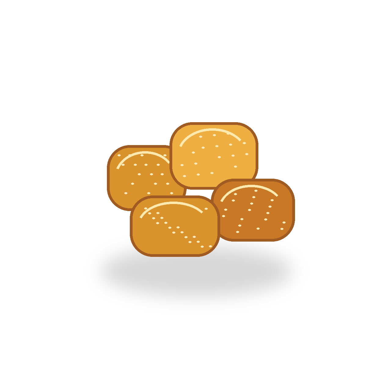 チキンナゲットの生成イラスト