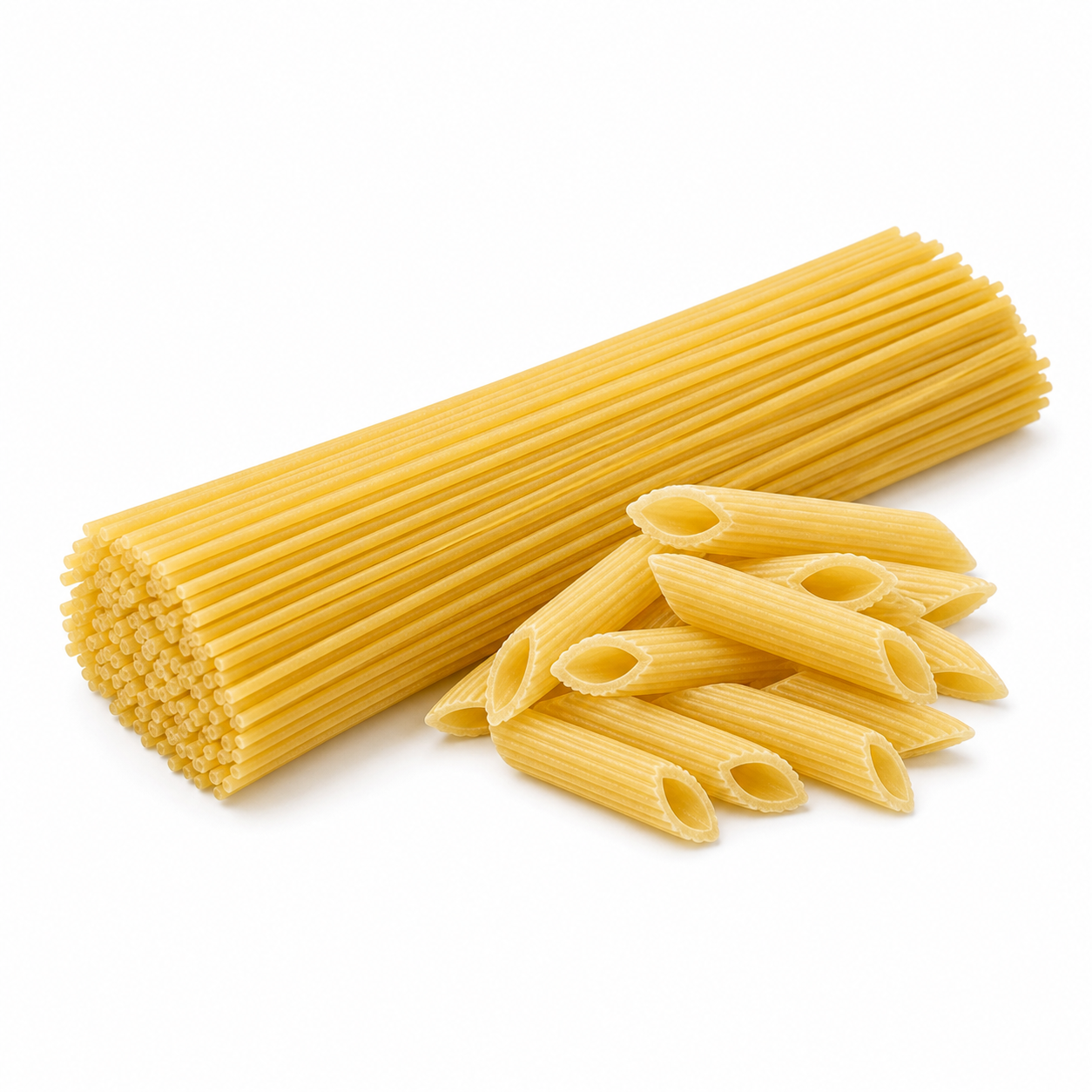 乾燥パスタの生成イラスト